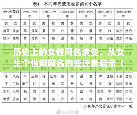 历史上的女性网名演变,从女生个性网网名的变迁看启示(11月14日特别篇)