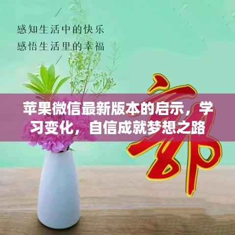 苹果微信最新版本的启示,学习变化,自信成就梦想之路