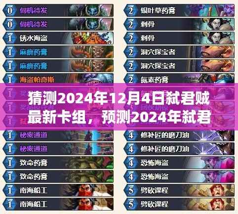 揭秘2024年弑君贼最新卡组,三大要点解析与预测