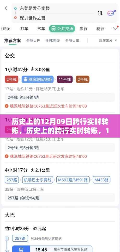 12月09日跨行实时转账的历史革新与影响概览