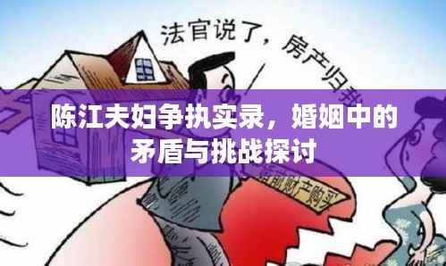 陈江夫妇争执实录,婚姻中的矛盾与挑战探讨