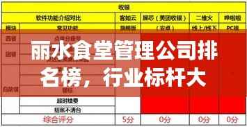 丽水食堂管理公司排名榜,行业标杆大揭秘!