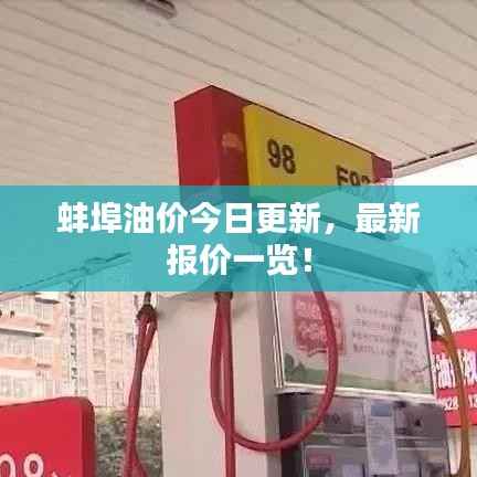 蚌埠油价今日更新,最新报价一览!