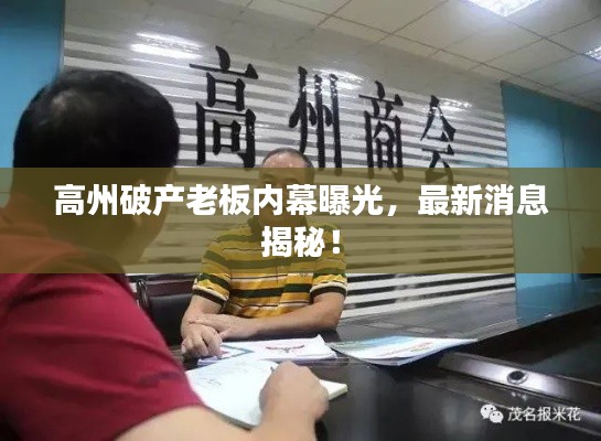 高州破产老板内幕曝光,最新消息揭秘!